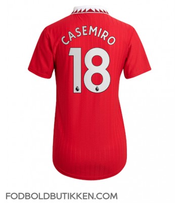 Manchester United Casemiro #18 Hjemmebanetrøje Dame 2022-23 Kortærmet